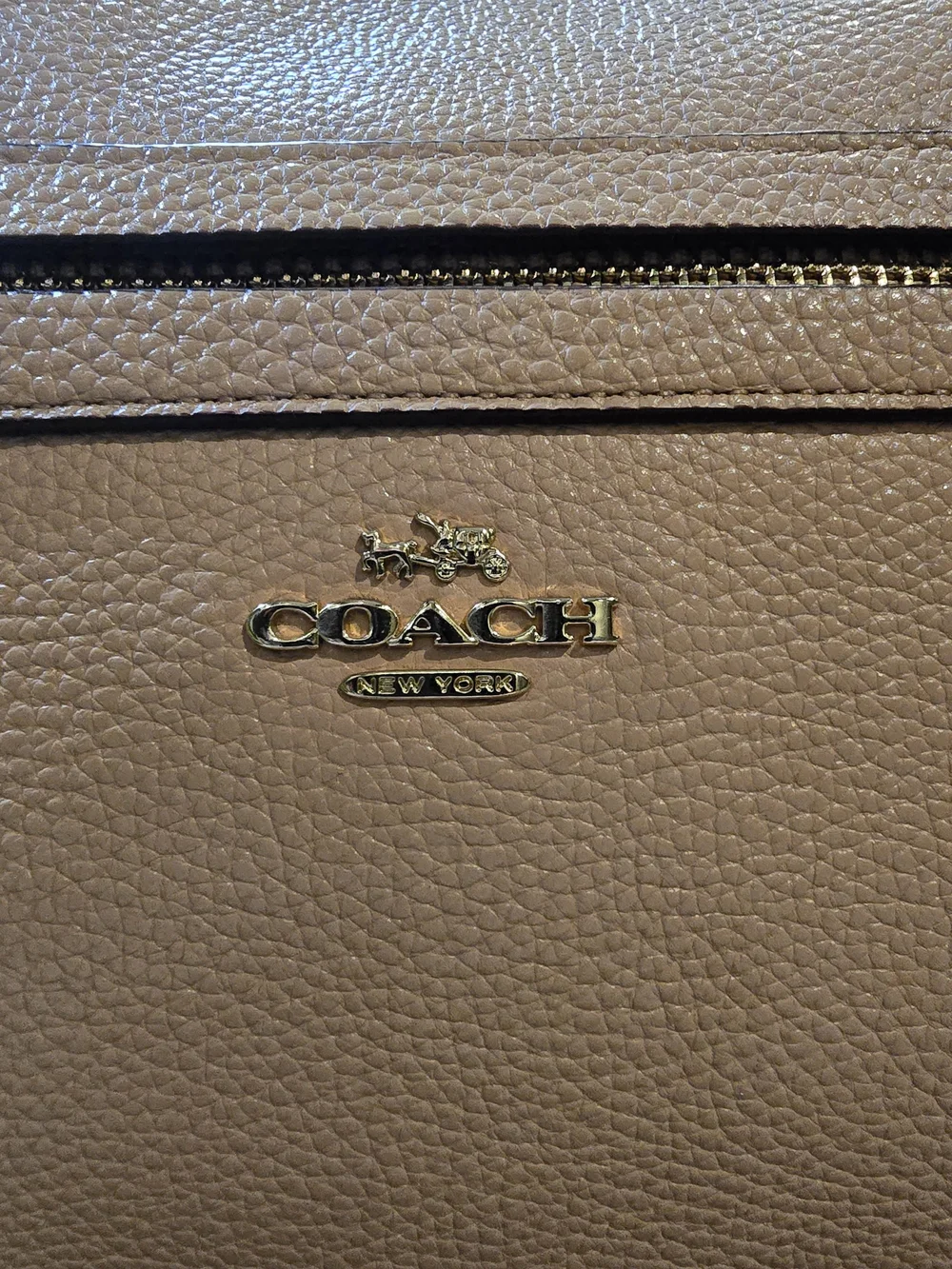 COACH Tyler Tote Bag in Pebbled Leather - Like New with COA!